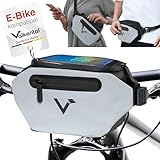 Valkental® - 3in1 Fahrradtasche Lenker KLICKfix kompatibel | Vollreflektierend & Wasserfest - Geeignet als Lenkertasche & Bauchtasche | 4L Volumen | Lenkertasche Fahrrad KLICKfix | Lenkertasche Ebike