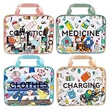 Durchsichtige Reisetaschen Für Toilettenartikel Und Kosmetik | 4 Stücke wasserdichte Reißverschluss Kosmetiktasche | Unterteilter Toiletten-,Hautpflege, Kosmetik, Reisegepäck Und