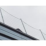 Vertikales Geländerschutznetz, Breite 1 m, Länge 20 m