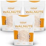 GiDeli walnüsse 3 x 5kg Walnusskerne ungesalzen ohne Schale reich an Omega-3 ideal als gesunde Zwischenmahlzeit