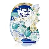 WC FRISCH DeLuxe Lovely Jasmin (1 Stück), WC-Reiniger und WC-Duftspüler, Parfüm für die Toilette, Duftsteine für einen intensiven WC Duft