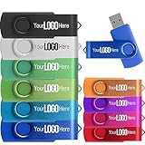 Benutzerdefinierter USB-Stick, 32 GB, 50 Stück, personalisierbar, 32 GB Druck mit Logotext oder Bild, personalisierbare Daumen-Laufwerke als Werbegeschenk, Branding hergestellt mit JBOS
