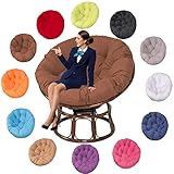 Outdoor-Stuhlkissen, wasserdicht, Schaukelsitzkissen, extra groß, bequemes Bodenkissen, Wurfkissen für Garten, Balkon und Wohnzimmer, 130 x 130 cm