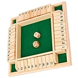COSMEVIVI 1 Set Holz Zahlenwürfelspiel Für Partys Lustige Spiel Requisite Aus Hochwertigem Holz Ideal Für Unterhaltung Mit Freunden Und Familie Fördert Kreativität Und Geschicklichkeit
