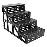 Haustier-Hundetreppe, Rutschfestes Design, Haustiertreppe, Verstellbare Höhen und Flexible Hundestufen, Rampensicherheit, Einfach zu Verstauende Haustierstufen Zum Klettern an