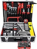 Famex 745-48 Alu Werkzeugkoffer bestückt mit hochwertigem Werkzeug Set - 164-tlg.