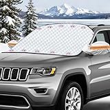 Frontscheibenabdeckung Auto Scheibenabdeckung Windschutzscheibenabdeckung Magnetische Fixierung Faltbare Abnehmbare Auto Abdeckung Winter für die gegen Schnee, EIS, Frost, Sonne, Staub 178 * 124CM