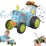 RUICUBEI Auto-Fernbedienung, Spielzeug für Auto, verrückt, 360 ° drehbar, mit Licht und Musik, kabellos, Laden, Swing Stunt, Geschenk zum Geburtstag, Weihnachten (blau)