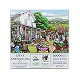 SUNSOUT INC – Gone Antique-ing – 1000-teiliges Puzzle von Künstler: Nancy Wernersbach – Fertige Größe 50,8 x 68,6 cm – MPN# 63092