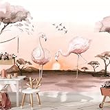 Kidsmood - Selbstklebende Wandtapete Kinderzimmer mit Tiermotiven, Fototapete aquarell, Perfekte Kinderzimmerdeko für Mädchen & Jungen, Schadstofffreie Vliestapete in lebendigen Farben, 520x300 cm
