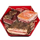 WURSTBARON® Speck Paket mit südtiroler Speck, Guanciale und Pancetta, Geschenk Kistl mit 3 italienischen Spezialitäten, Präsentkorb mit Schmankerl aus Südtirol