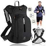 Kleiner Fahrradrucksack | Trinkrucksack Wasserdichter | Ultraleicht Sportrucksack für Damen & Herren | Leicht Laufrucksack Skirucksack Wanderrucksack für MTB | Zeitlich begrenztes Sonderangebot