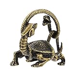 GREENADSCAPE 1stk Ornamente Schlange Bausatz Statue Künstlich Dinosaurier- Aquarium Plüsch Skulptur Fisch Feng Anlage Lebensraum Der Schildkröte Schwimmbad Tierdekor Legierung
