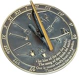 ANTIQUEMEDIEVAL Sonnenuhr 'Kiss of the Sun', Messing