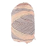 NUOBESTY 1 Rolle 5 Stränge Regenbogenbaumwolle Kuchengarn Garnhalter Zum Häkeln Wäscheleine Wickler Baumwollseil Baumwollgarn Haken Garnkegel Geflochten Jutegarn Bastelschnur 55% Acryl