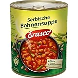 Erasco Serbische Bohnensuppe (1 x 750 ml), In rund 5 Minuten fertig – Mit viel Gemüse und Speck – Ohne Schnickschnack - Natürlich lecker