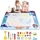 Chellago Spielzeug Kinderspielzeug ab 1, 2, 3 Jahren - Malmatte mit Wasserstift, Aqua Magic Doodle Painting Mat Geschenk zum Geburtstag oder als Belohnung für Mädchen und Jungen von 1, 2, 3 Jahren
