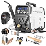 STAHLWERK Schweißgerät MIG/MAG 200 ST – Vollausstattung – IGBT-Inverter mit 200A, Schutzgasgerät mit synergischem Drahtvorschub, FLUX (Fülldraht) geeignet, Lift-TIG & MMA (E-Hand/ARC) funktionsfähig