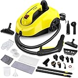 TVD Dampfreiniger, Mehrzweck-Dampfreiniger, Dampfreiniger mit 5 m extra langem Netzkabel für Bodendampfer, Entfernen von Tapeten, Ofen, Teppich, Sofa, Polster, Bettwanzen (light yellow)
