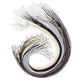 50 Stück Lederkette Ohne Anhänger Lederband Kette ist aus Hochwertigem Wachs-Baumwollfaden Gefertigt,XCOZU Halskette Schnur mit Karabinerverschluss und Kette für DIY Schmuckband Herstellung(2mm)