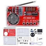 PEMENOL Löten Praxis Kit, DIY FM Radio Bausatz mit Kopfhörer und USB Digital Display Elektronische Kits für Studenten Bildung Lernen und Erwachsene löten übungsset