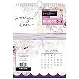 Einen Blick Monatliche Wandkalender, Januar 2018 – Dezember 2018, 20,3 cm X 11–1/20,3 cm Drahtkammbindung, Kathy Davis (W1035–1)