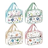 Durchsichtige Reisetaschen Für Toilettenartikel Und Kosmetik,4 Stücke wasserdichte Reißverschluss-Organizer - Unterteilte Kosmetiktasche Für Damen - Für Frauen Und Mädchen Aufbewahrung Reise Business