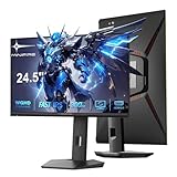 Minifire 24.5 Zoll Gaming Monitor 300Hz/240Hz,QHD (2560 * 1440) höhenverstellbare,MPRT 1ms with 10 bit Fast IPS Panel,sRGB 130%, 2*HDMI 2.1 with VRR,Pip/PBP,AMD Free Sync