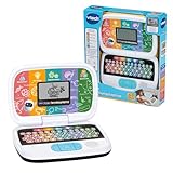 VTech Junior Forschungslaptop – Lerncomputer mit Inhalten zu Buchstaben, Zahlen und Zählen, Wissenschaft, Technologie, Wortschatz, Kunst u. v. m. – Für Kinder von 3-7 Jahren