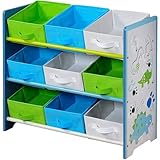 Kesper Aufbewahrungsregal, Holz, Blau, 66 x 30 x 59,5 cm, 177255