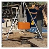 Robustes industrielles Aluminium-Stativ-Set mit Seilwinde für Sicherheit, Heben und Rettung – tragbarer Konstruktions-Stabilisator für Kanalisation und Feuerbekämpfung