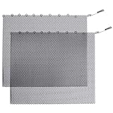 Kaminschutz mit Griffen, 1 Paar, Funkenschutz, Kamingitter, Vorhang, Rost, hitzebeständig, Heimschutz, 24 x 18 Zoll Abdeckung