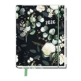 TRÖTSCH - Taschenkalender A6 Wire-O Motiv Blumen 2026 mit Postkarten: Terminkalender
