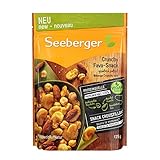 Seeberger Crunchy Fava-Snack. Ein ganz besonderer Mix: Knusprige Kichererbsen, geröstete Salzmandeln und knackige Favabohnen machen diesen Snack zu einer Reise nach Lateinamerika ,1 x 125g