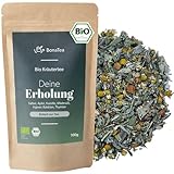 BIO Deine Erholung 100g - Kräutertee mit Salbei, Kamille, Baldrian, Ingwer, Loser Naturbelassener Tee zur Erholung am Abend
