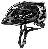 uvex i-vo - leichter Allround-Helm für Damen und Herren - individuelle Größenanpassung - erweiterbar mit LED-Licht - black - 52-57 cm