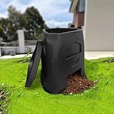 HSHBGS 240L-Kompostbehälter für Garten, Schnellkomposter für Außenbereich, Schwarzer Komposter für Küchen- und Gartenabfälle, mit Belüftungslöchern, Kunststoff, wasserdicht