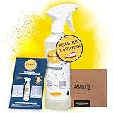 Zauberfein - Schimmelpilz Entferner Spray 500 ml, Schnell Wirkend, Gebrauchsfertiges Anti-Schimmel Spray und Desinfektionsmittel mit Aktivchlor für Feuchträume wie Bad und Keller