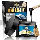 Shilajit Original Himalaya - Reines Himalaya Harz mit 75% Fulvosäure & 85+ Mineralien, Hochdosiert & 100% Natürlich, Ohne Zusatzstoffe, Für Männer & Frauen, Energie & Vitalität aus der Natur (60g)