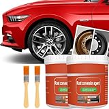 Rostumwandler, Rostentferner für Metall, universeller Rost-Renovator, wasserbasierter Rostentferner mit Bürste, multifunktionale Rostbehandlung, multifunktional, wasserdicht, Anti-Rost-Farbe für