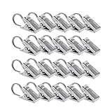 Cabilock 20St Vorhang Ringe Gardinenband Foldback Lichterketten Haken Gardinen Mit Röllchen Haken Mit Klammer Vorhang Clips Gardinen Seilsystem Gardinenröllchen Gardinen Ösenringe