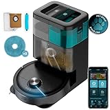 Cecotec Saugroboter mit Wischfunktion Conga 15090 SpinArm Home&Wash. 8000 Pa, App, Lasernavigation, automatische Entleerungsbasis mit Staub- und Wassertanks, Wisch- und Trocknungsfunktion