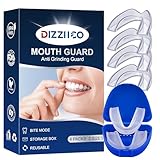 Knirscherschiene Für Nacht, 4 Stück, 2 Größen, Mouth Guard, Benutzt für Reduziert Zahnschiene Knirschen, Effektiv Schnarchstopper Beisschiene Zähne, Wiederverwendb und Verbessert den Schlaf