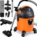 Monzana® Nass Trockensauger 3in1 Industriesauger 15L Fassungsvermögen 1200W Starke Saugleistung Blasfunktion Nasssauger Wassersauger 8m Radius