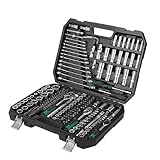 Werkzeugkoffer Gefüllt,216 Werkzeug Set Werkzeugkoffer, Werkzeugset Haushalt Basics Werkzeug Für Werkstatt Und Haushalt Mit Schraubenschlüssel, Hammer,Zange, Schraubenziehe