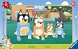 Ravensburger 12004109 Kinderpuzzle-12004109 Bluey-Rahmenpuzzle für Kinder ab 3 Jahren, mit 15 Teilen