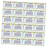 ERINGOGO 100 Stück Beschichtete Rubbelkarten Lustige Karten Partyzubehör Rubbelkarten Aufkleber Rubbelkarten DIY Karten Lustige Rubbellose Karneval Spiel Preise