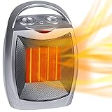 Brightown Keramik Heizlüfter, 3 Modi Energiesparend Elektrische Heizung mit Thermostat, PTC-Keramikheizung, Raumheizkörper Überhitzungs- und Kippschutz, Kleine Heizung Für Innen Wohnräume Büro