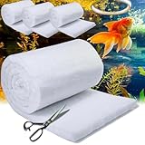 MOAZIFI 3 Stück Filterwatte Aquarium, Aquarium Filtermaterial, Filtermatte für Aquarien und Teiche, Hochwertiges Filtermaterial für Kristallklares Wasser, Aquarium Schwämme (12 cm x 100 cm x 2 cm)