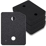 4 Stück 9164761 Trockner Filter für Miele T1 Serie Wärmepumpentrockner, Fein/Grob 207 x 157 x 30mm Wäschetrockner Sockelfilter